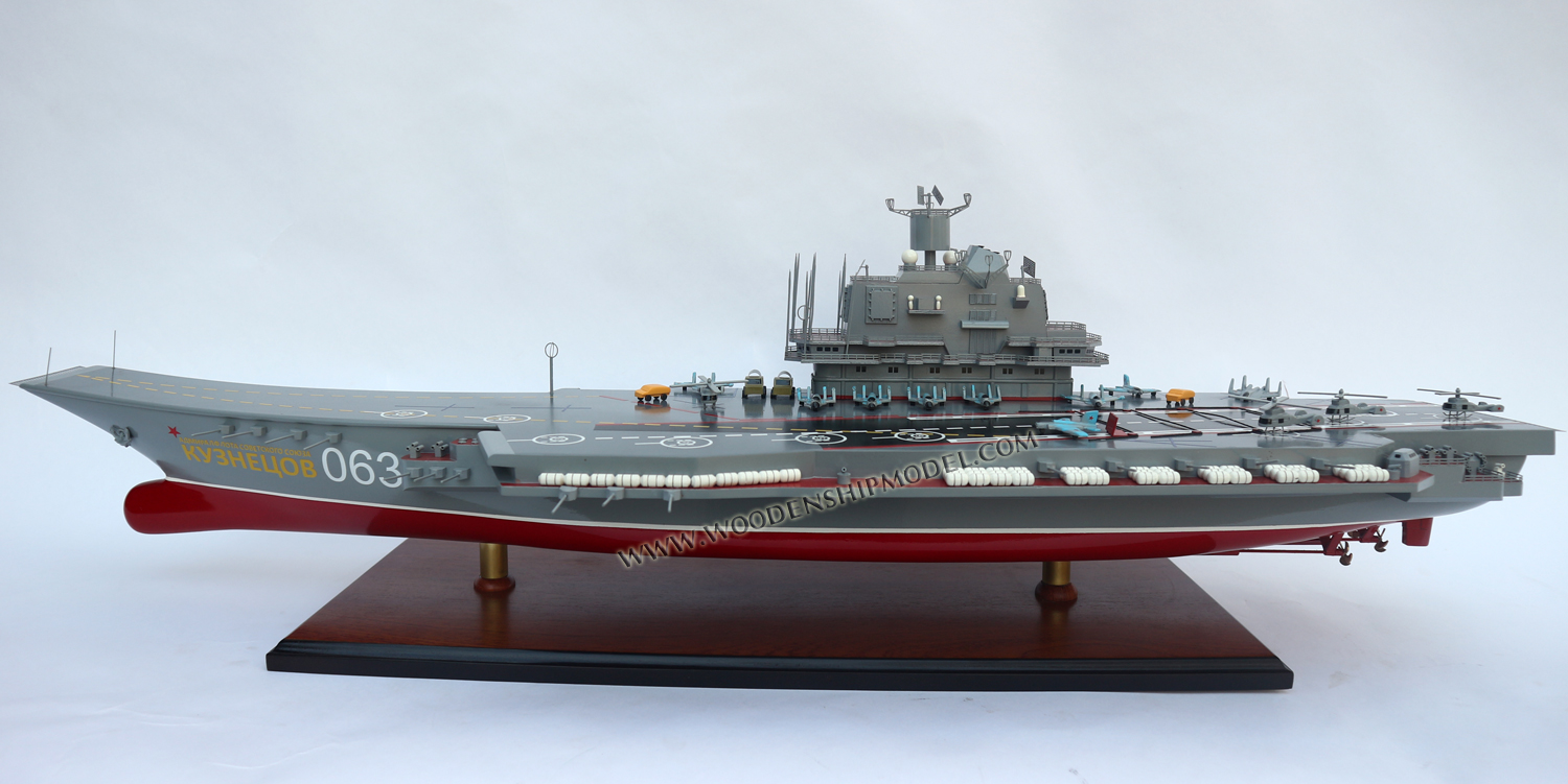 Handcrafted Admiral Kuznetsov aircraft carrier Model Ship