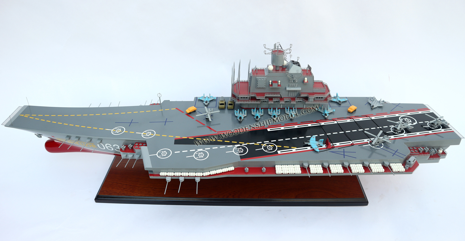 Handcrafted Admiral Kuznetsov aircraft carrier War Ship Model