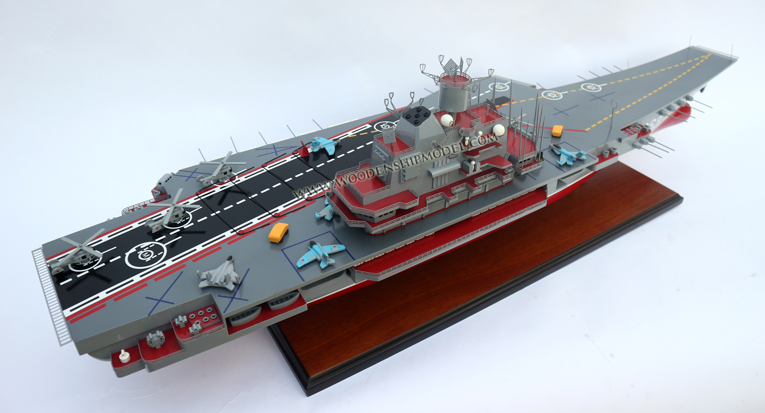 Abpopa Handcrafted Admiral Kuznetsov aircraft carrier War Ship Model