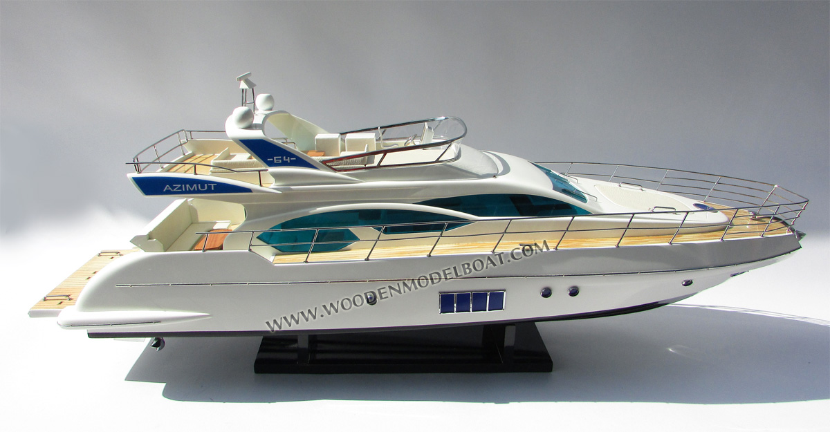 Azimut 64 Flybridge model yacht mid Deck View, scale Azimut 64 Flybridge model yacht, ship model Azimut 64 Flybridge model yacht, wooden ship model Azimut 64 Flybridge model yacht, hand-made ship model Azimut 64 Flybridge model yacht with lights, display ship model Azimut 64 Flybridge model yacht, Azimut 64 Flybridge model yacht model, woodenshipmodel, woodenmodelboat, gianhien, gia nhien co., ltd, gia nhien co model boat and ship builder