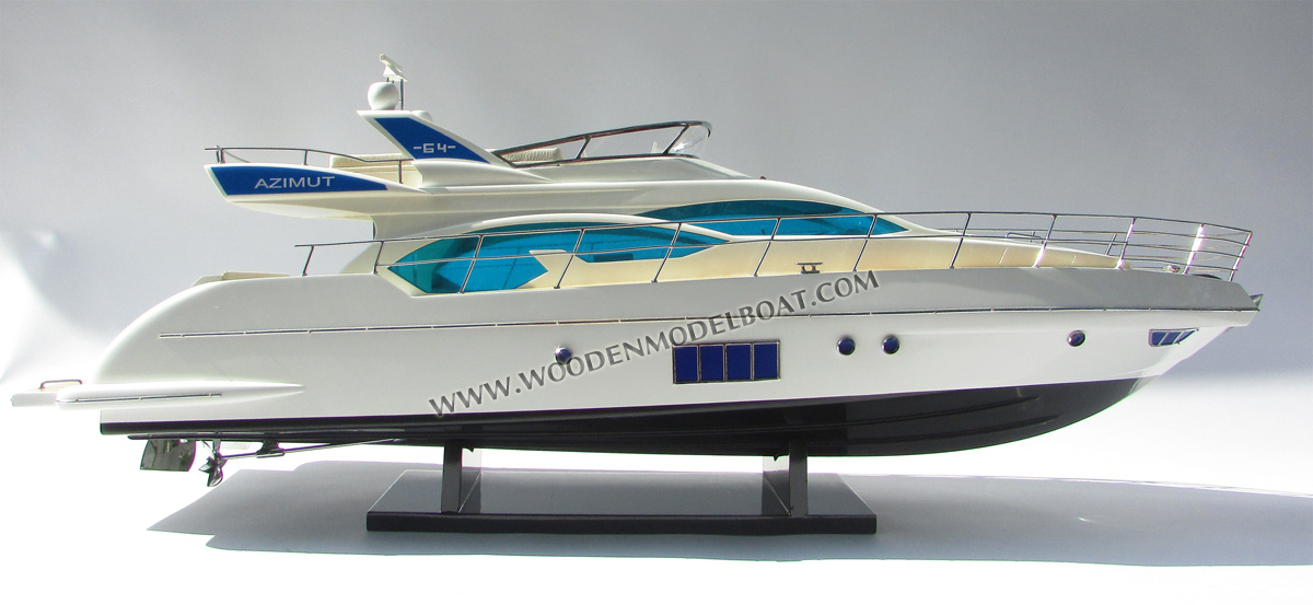 Azimut 64 Flybridge model yacht Lilo Deck View, scale Azimut 64 Flybridge model yacht, ship model Azimut 64 Flybridge model yacht, wooden ship model Azimut 64 Flybridge model yacht, hand-made ship model Azimut 64 Flybridge model yacht with lights, display ship model Azimut 64 Flybridge model yacht, Azimut 64 Flybridge model yacht model, woodenshipmodel, woodenmodelboat, gianhien, gia nhien co., ltd, gia nhien co model boat and ship builder