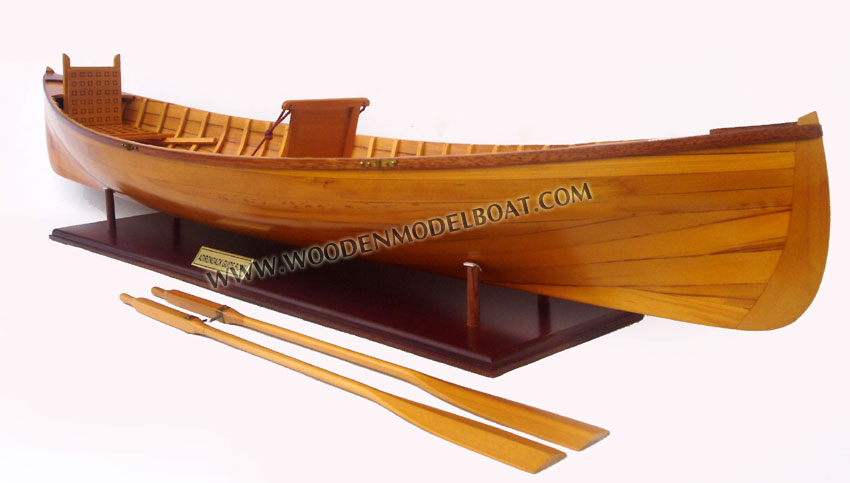 Wood strips Adirondack Guide Boat Model