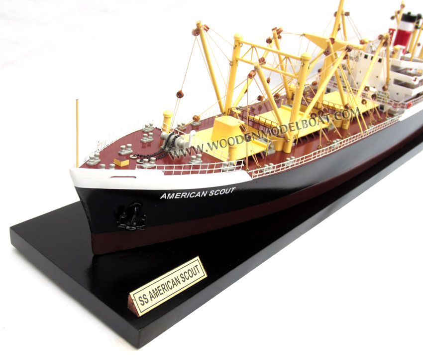 Waerline ship model ready for display