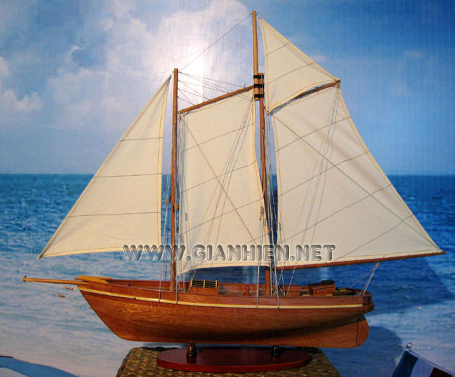 schooner America wood finished