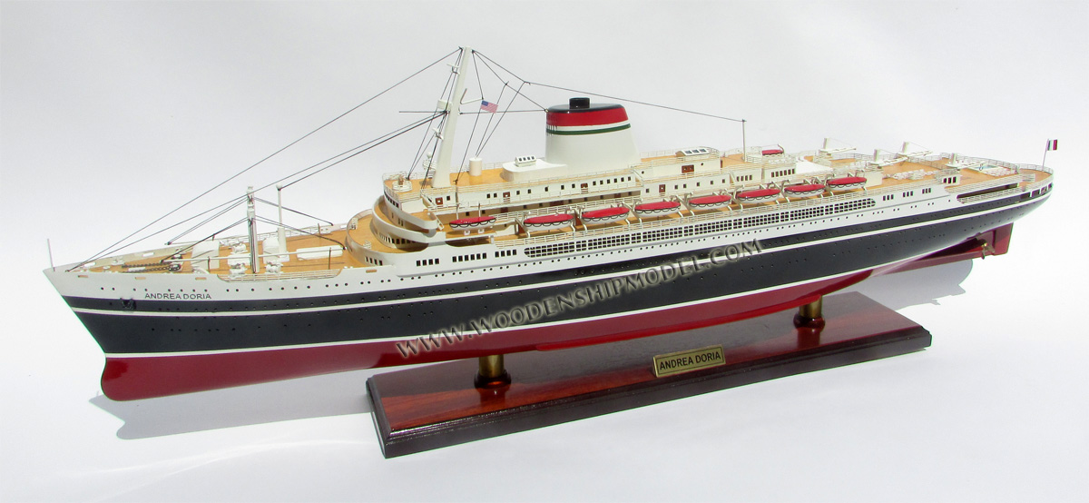 Wood Ship Model SS Andrea Doria