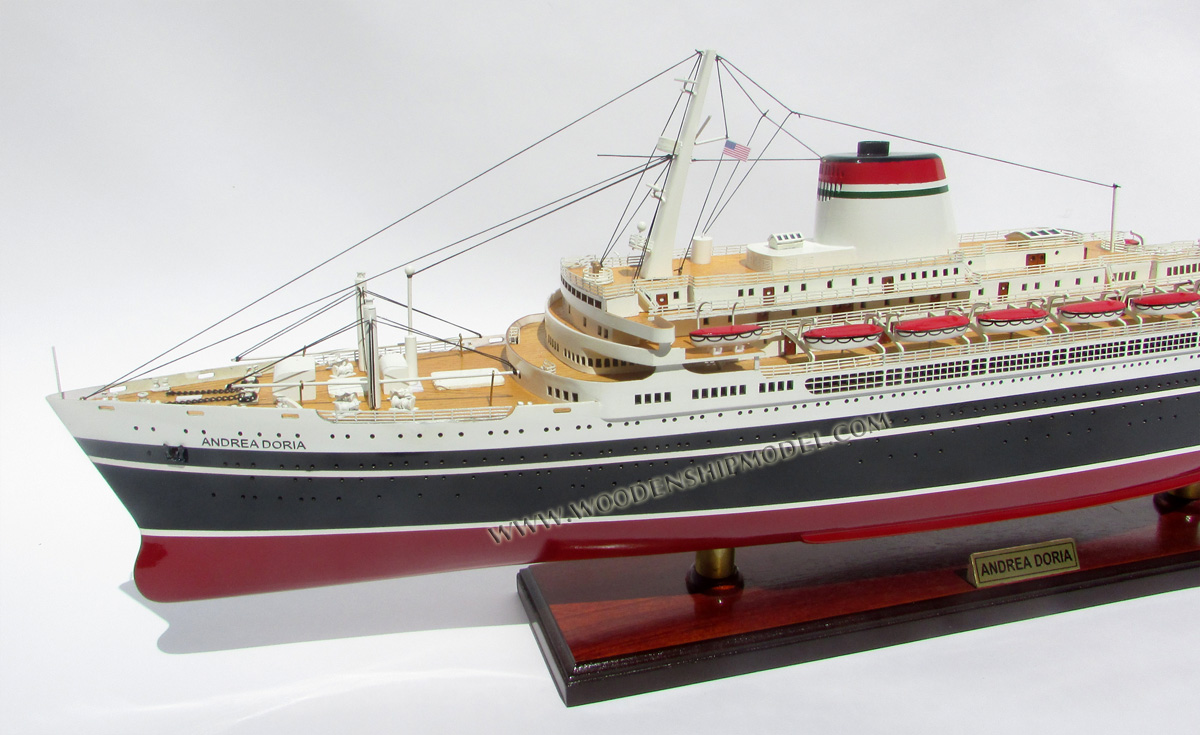 Model Ship SS Andrea Doria Bow View