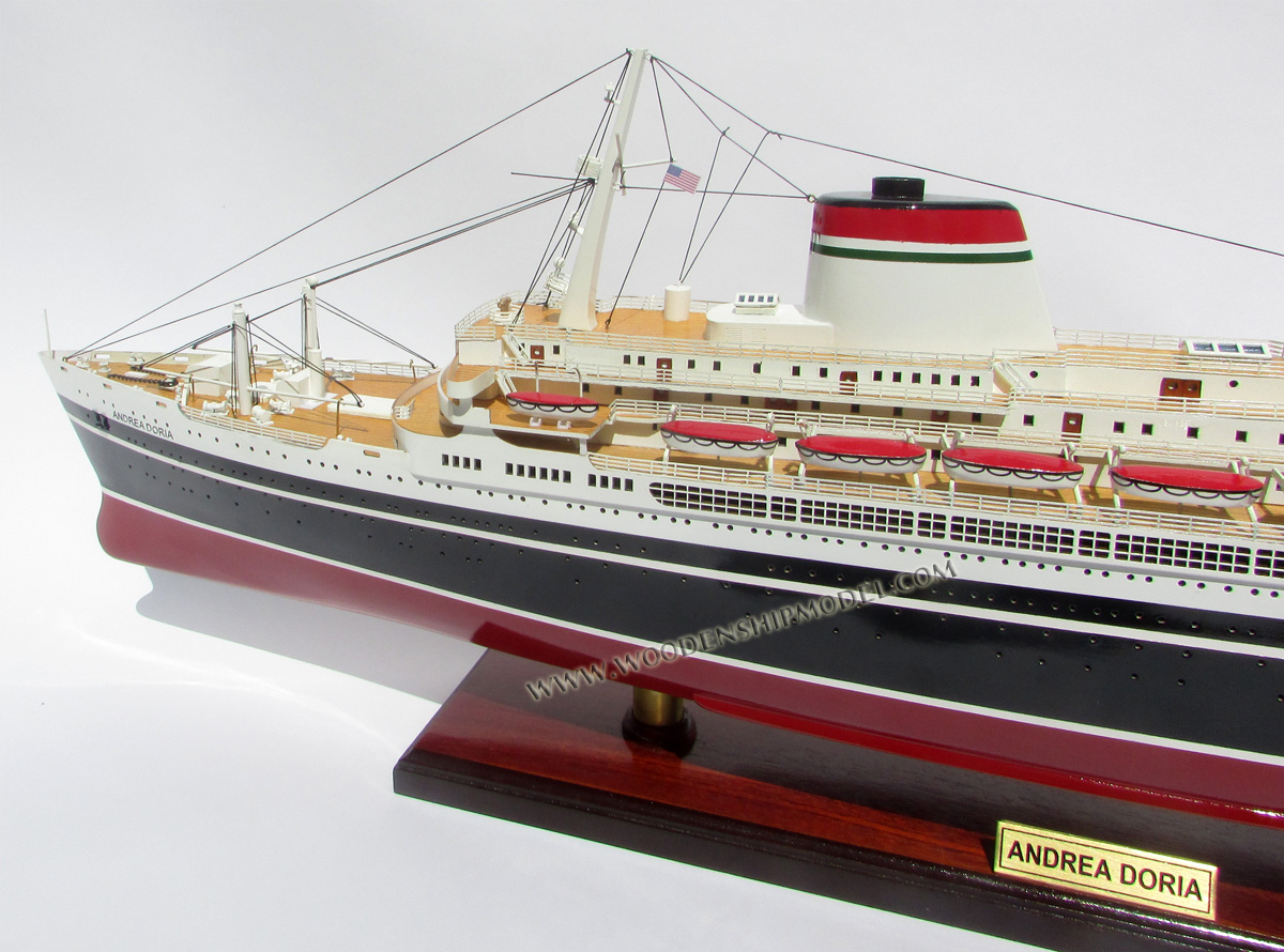 SS Andrea Doria Model Ship Front Deck