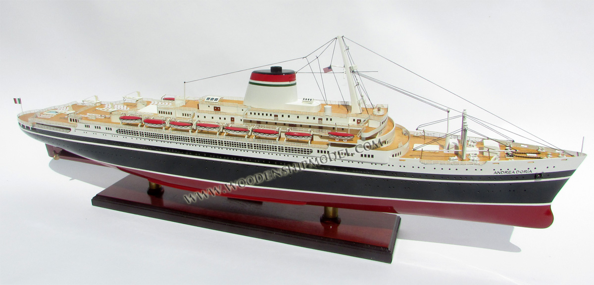 SS Andrea Doria Italian ocean liner ship model