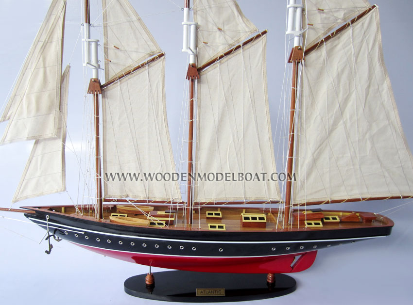 Wooden Ship Model Atlantic Deck