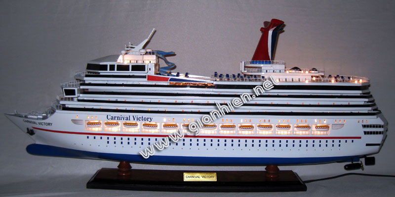 Model Ship Carnival Victory with lights
