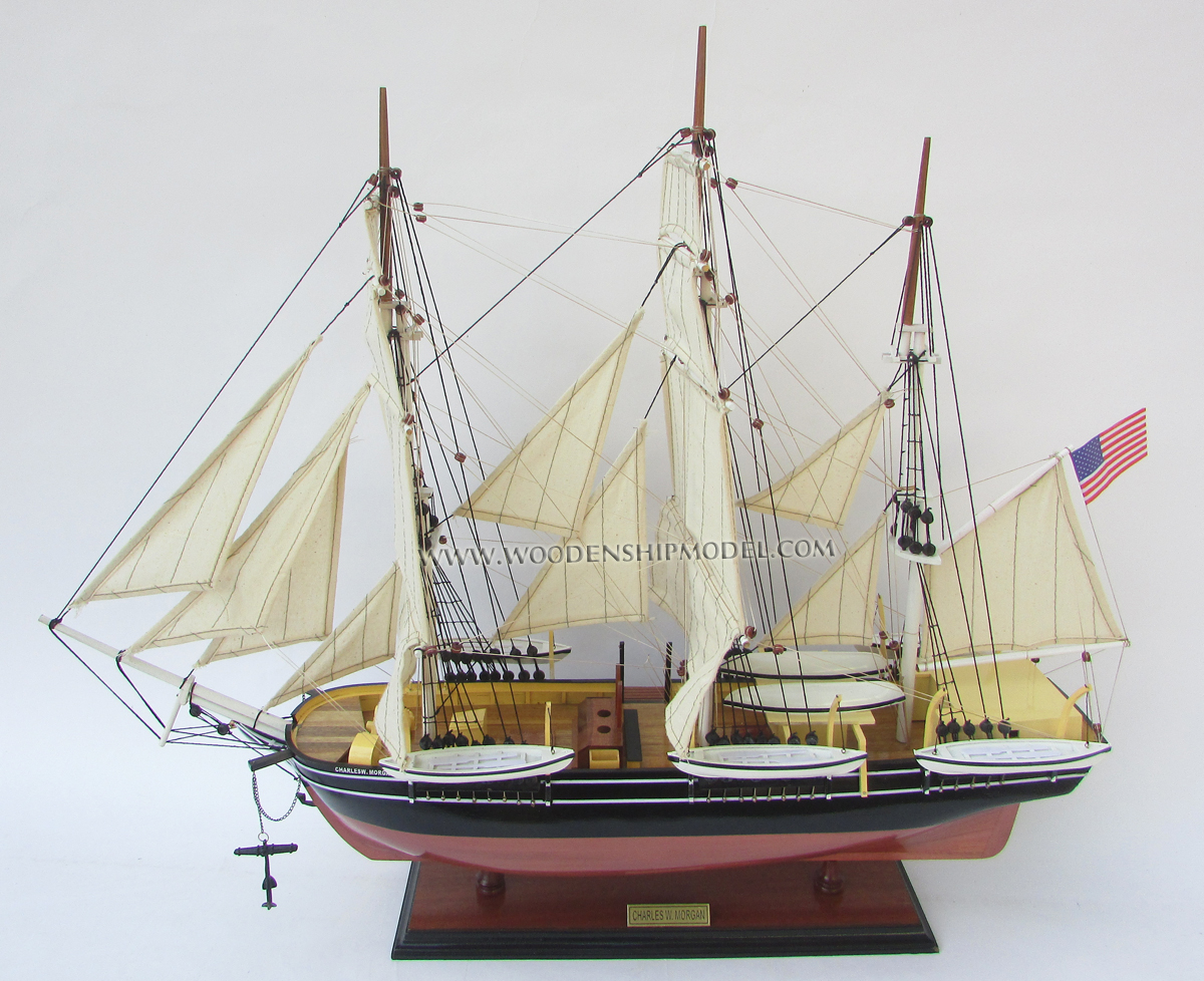 Model Ship Charles W. Morgan  Bow View