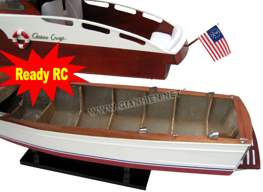 Chris Craft Cabin Cruiser model ready for RC