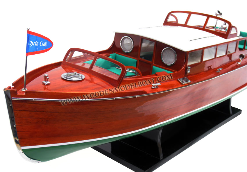 Wooden Model Boat Chris Craft Commuter Cruiser