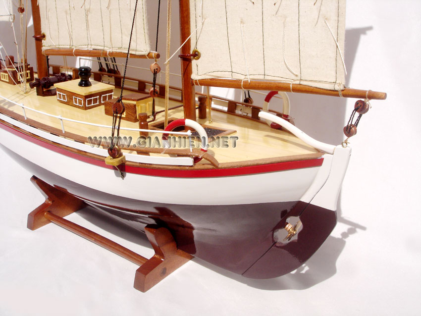 Model Ship Colin Archer Top Deck View