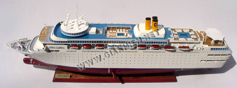 Model Ship Costa Classica deck