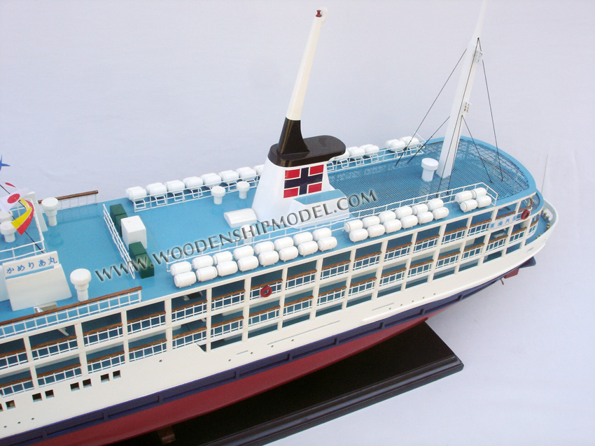 Handcrafted Camellia Maru Ship Model