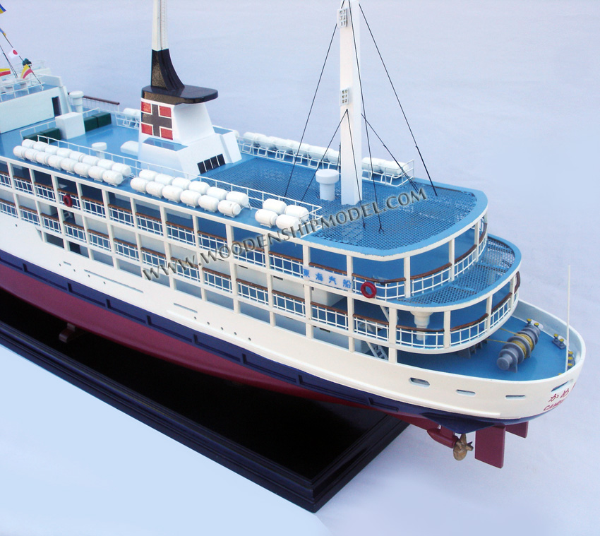Wooden Model Camellia Maru Ship Model