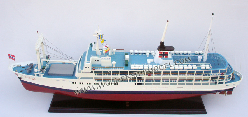Camellia Maru Ship Model ready for display