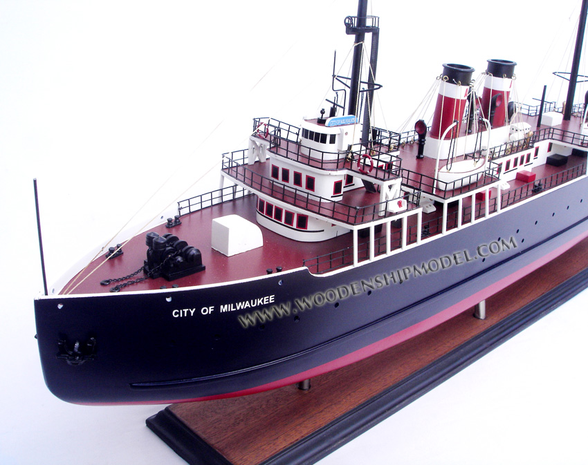 Model Ship Ferry SS City of Milwaukee 