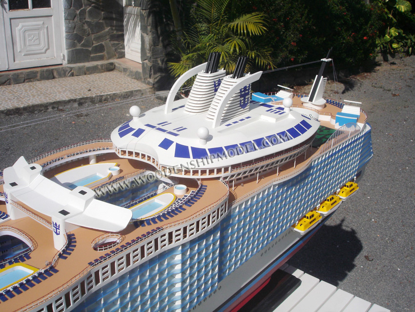 Hand-made scratch build Oasis of the Seas Model Ship