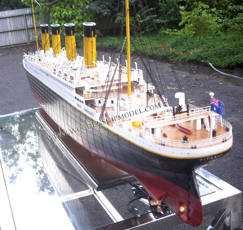 RMS Titanic Wooden Ship Model