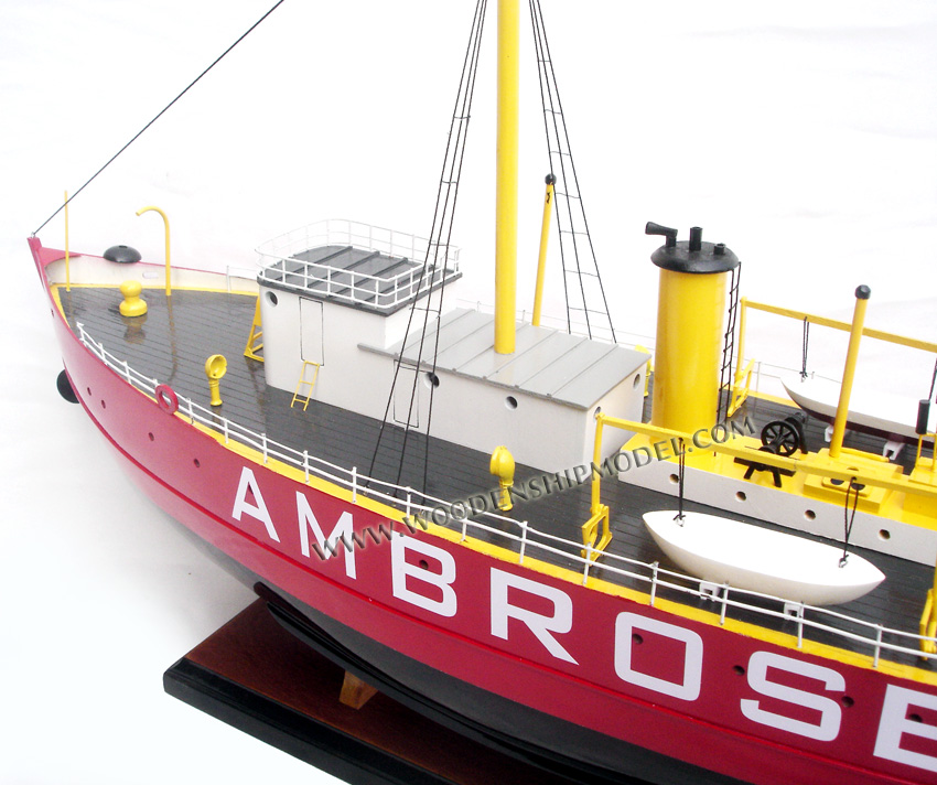 Model Ambrose  Lightship ready for display