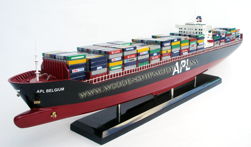 Wooden Ship Model APL container ship
