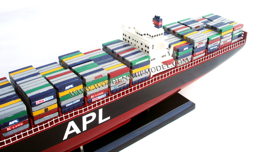 APL container ship model ready for display