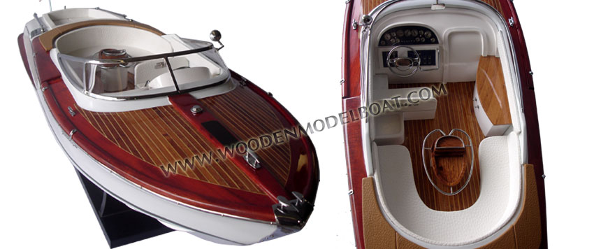 Wooden Model Boat Riva Gucci
