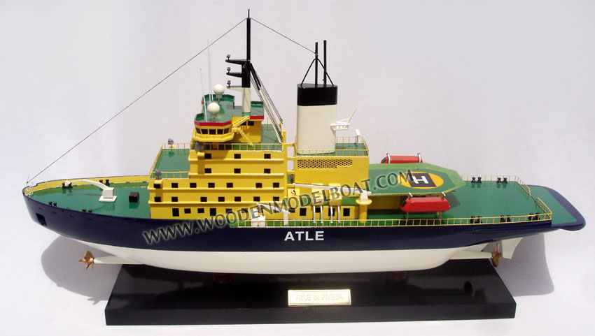 Wooden ship model Atle ice breake