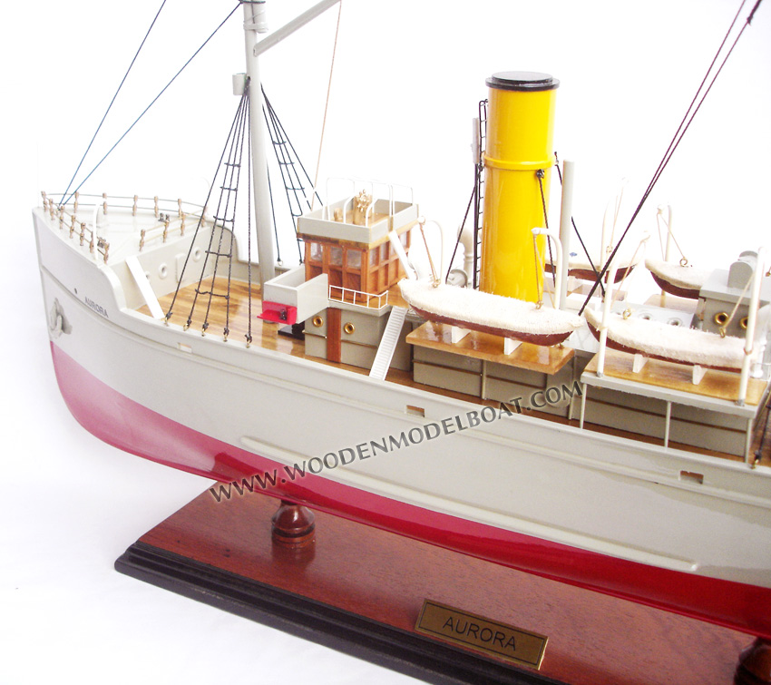 Model Ship Aurora ready for display, Aurora ship model, Aurora Tintin Fiction, Aurora ship model, Aurora trawler in The Adventures of Tintin story The Shooting Star, fictional ship model Aurora, aurora Tintin ship model, model ship in Tintin comic, Tintin's ship, model ship hand made Tintin