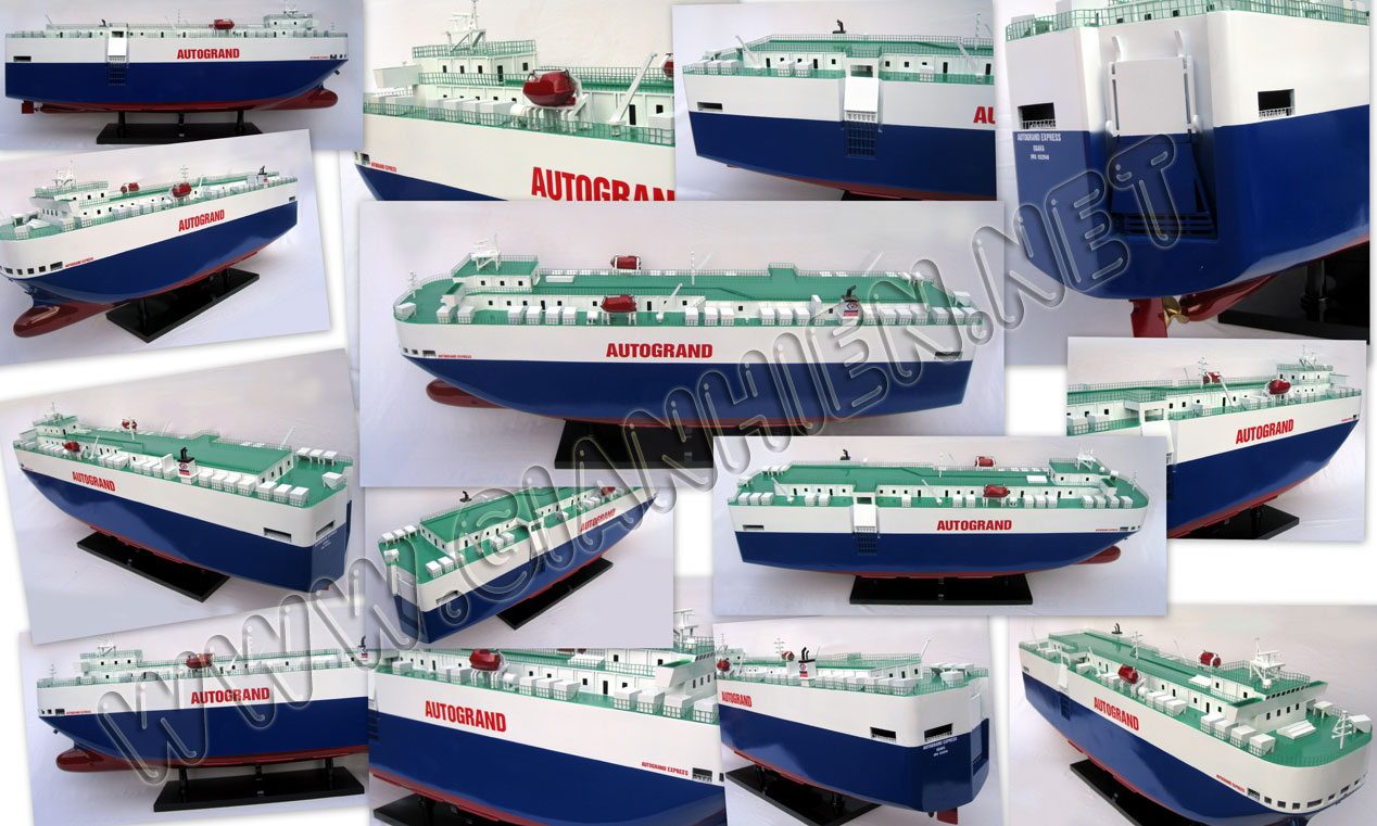 Tanker - Car Carrier - Car Ferry Model Ship