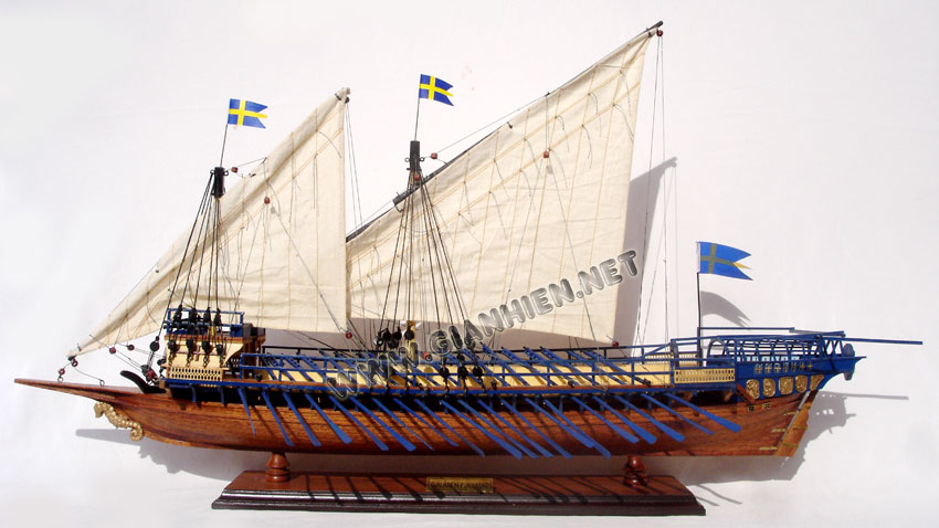 CALLMAR (KALMAR) SWEDISH GALLEY model ship
