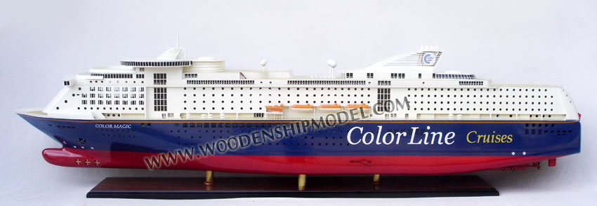 Color Magic Cruise Ferry Ship Model