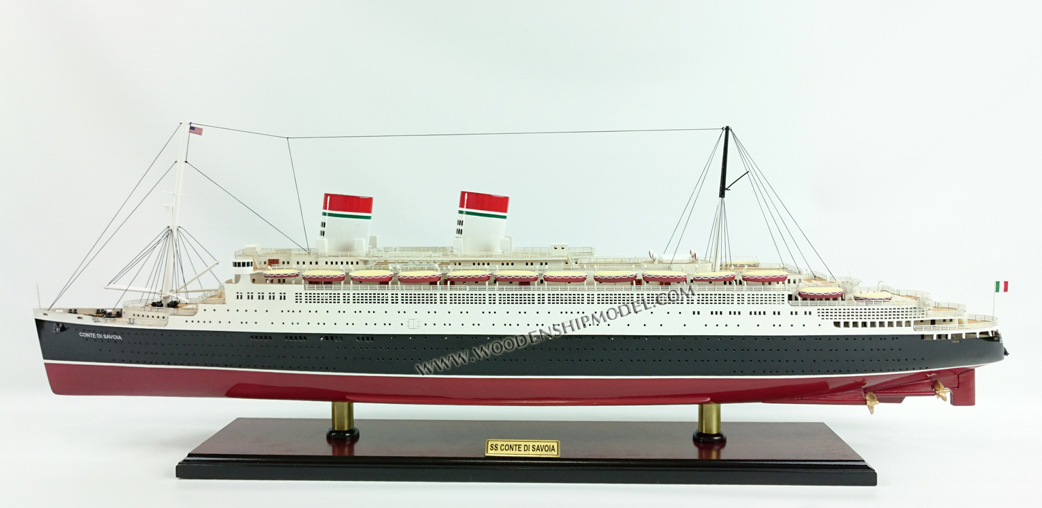 Passenger Ship Model SS Conte di Savoia