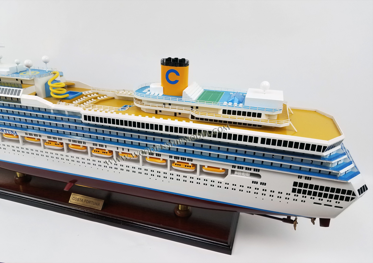 Costa Fortuna Mode Ship ready for display