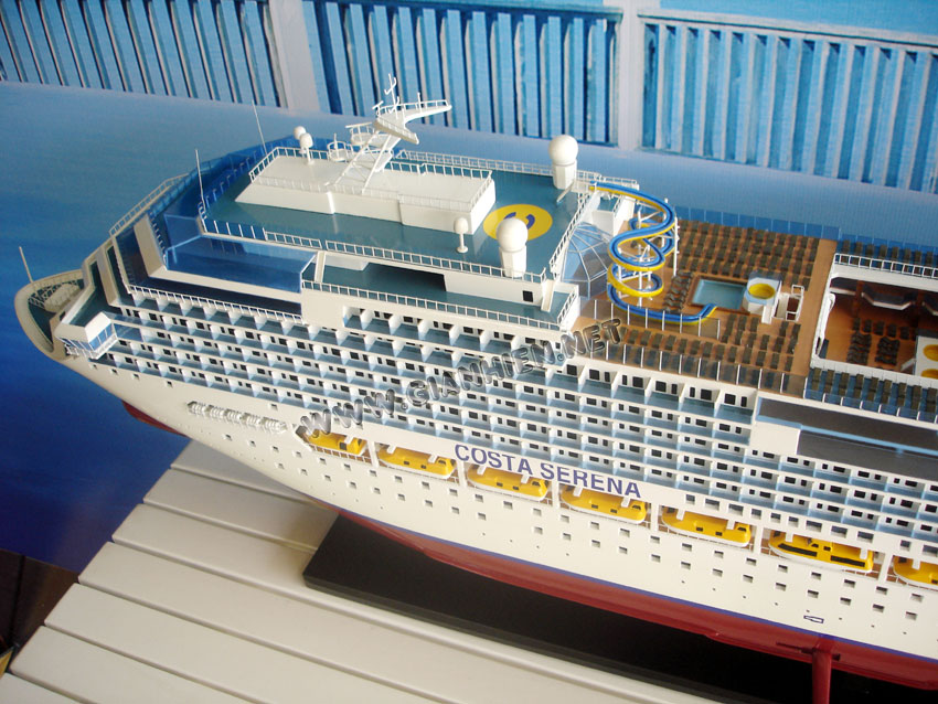 Wood Ship Model Costa Serena