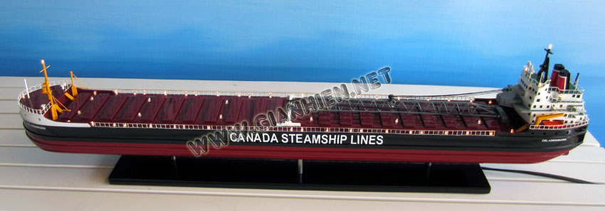 Deck of Canada steamship lines model CSL Assiniboine model