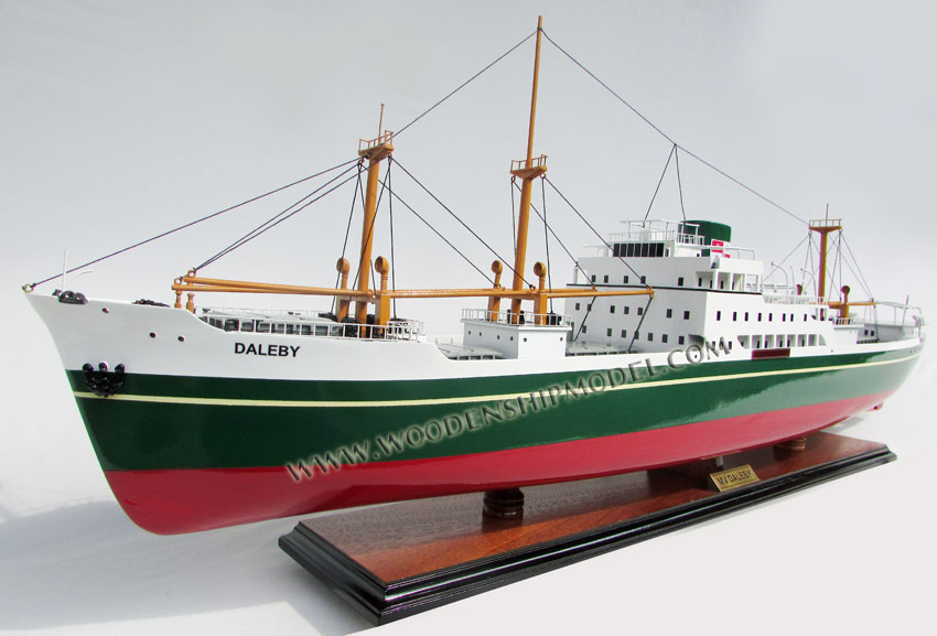 Scratch built MV Daleby cargo ship model