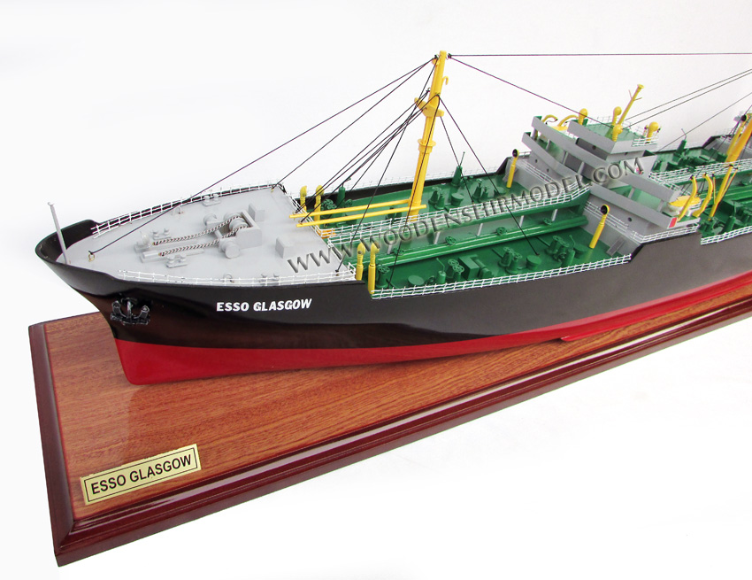 Esso Glasgow Oil Tanker Handcrafted Model Ship