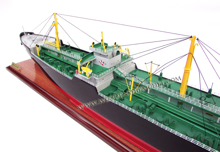 Oil Tanker Model Ship Esso Glasgow ready for display