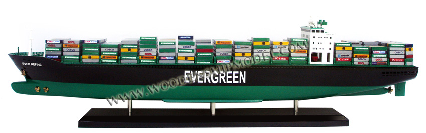 Evergreen Container Ship Model