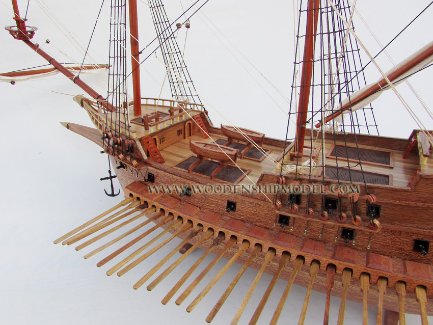 Goke Turkish ship model fron deck