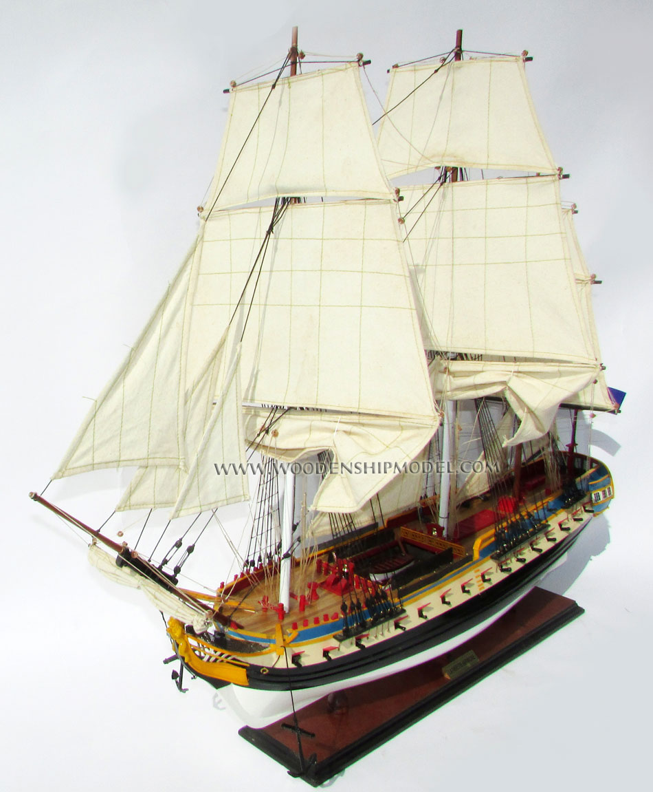 La Fayette Hermione French American ship ready for display