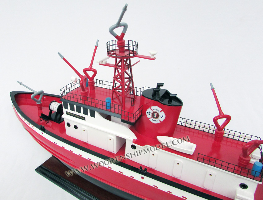 F.D.N.Y John D McKean Fireboat Model