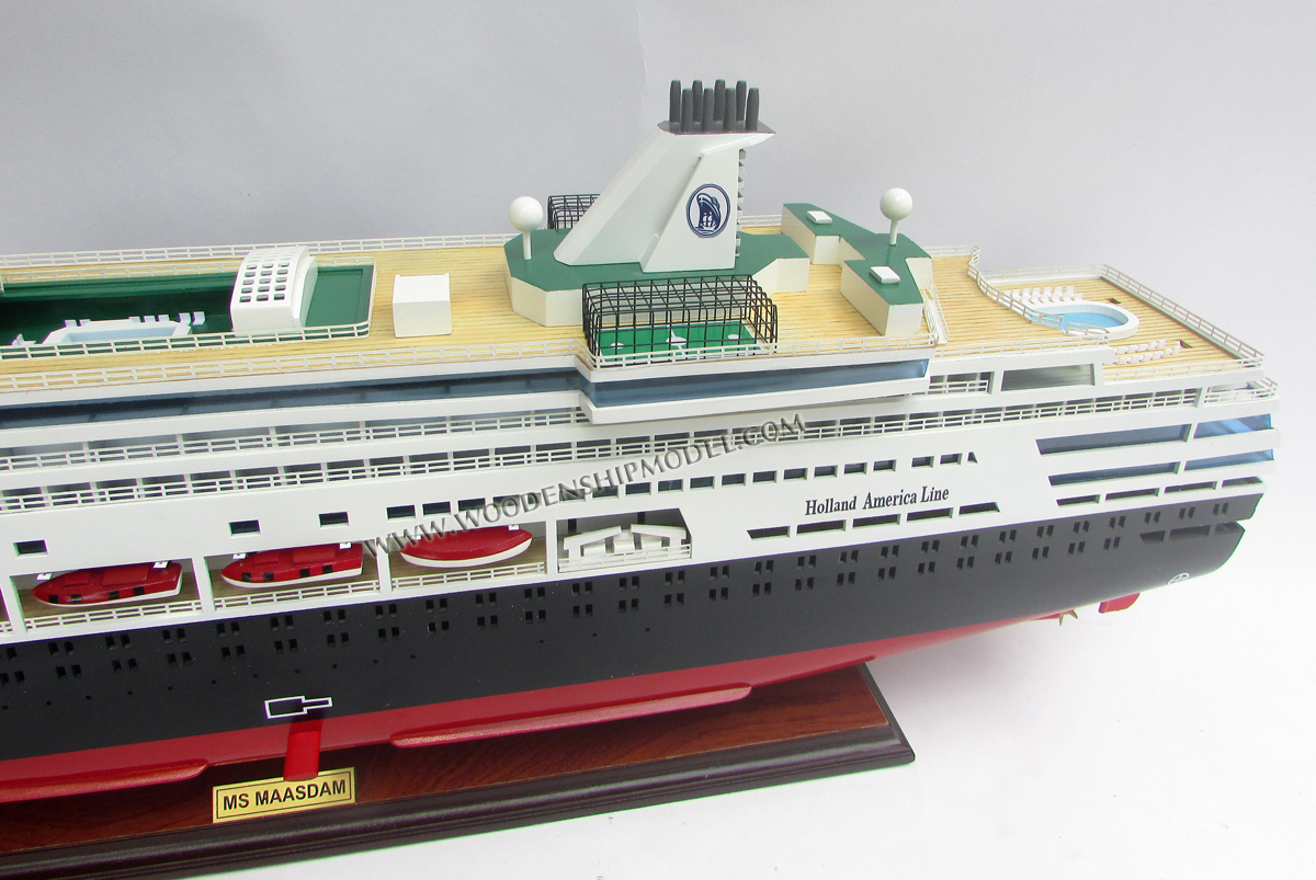 Maasdam Ship Model view from Deck