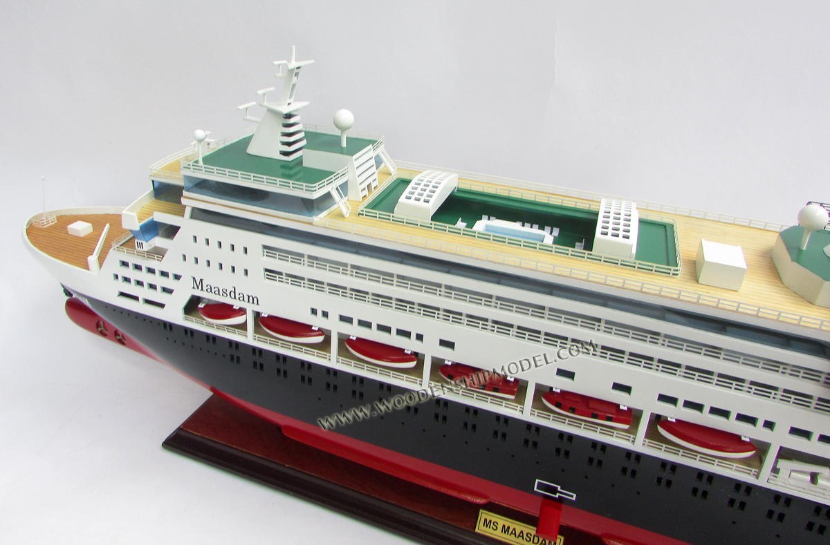 Maasdam Ship Model from Stern