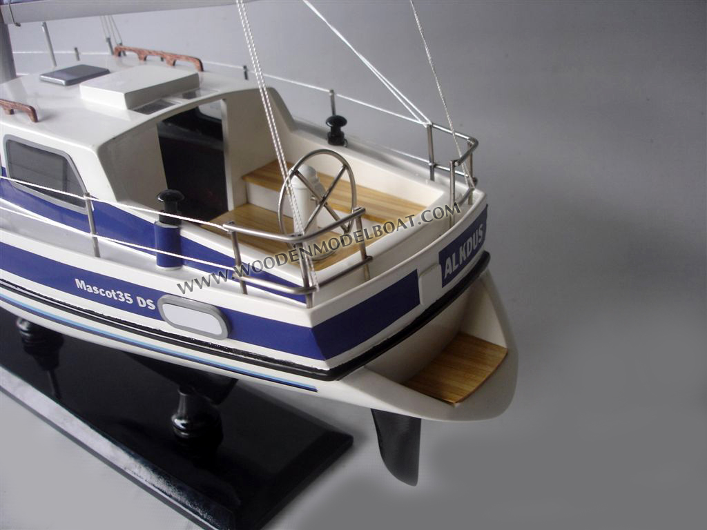 Wooden Sailing Boat Model