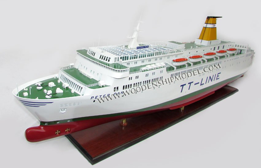 Hand-made Peter Pan 2 cruise ferry model ship ready for display