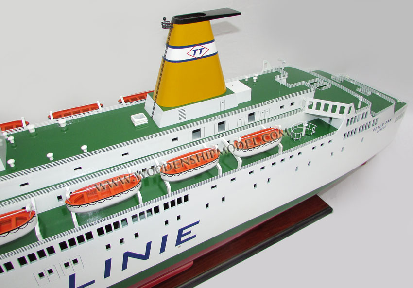 Wooden Ship Model Peter Pan 2 cruise ferry model ship ready for display